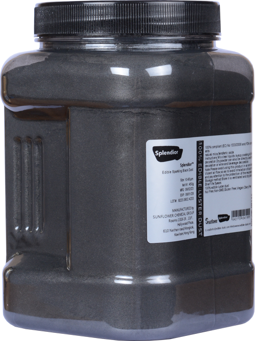 Edible Sparkling Black Dust