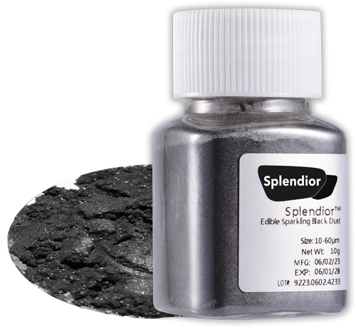 Edible Sparkling Black Dust
