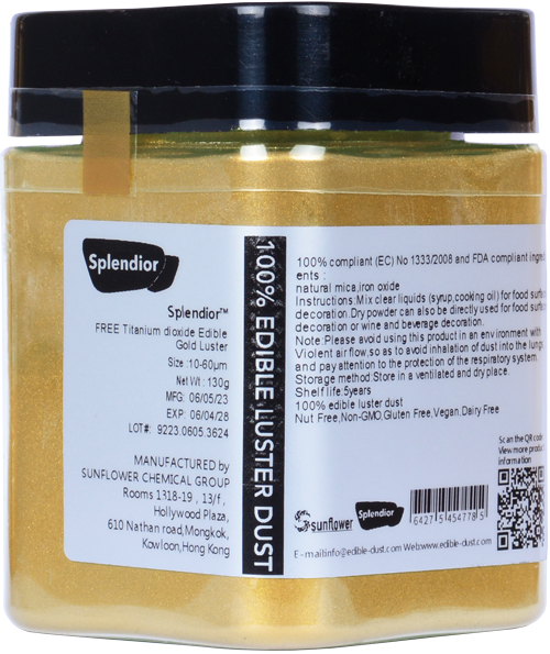 Gold Drink Glitter, Edible Glitter Spray for Drinks, Beverages, Foods. FDA  Compliant (4 Gram Pump)