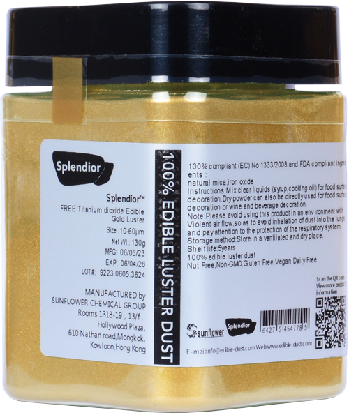 FREE Titanium dioxide Edible Gold Luster